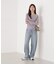 シアー切り替えボートネックニット　26SS