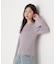 シアー切り替えボートネックニット　26SS