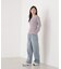 シアー切り替えボートネックニット　26SS