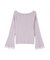 シアー切り替えボートネックニット　26SS
