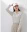 〈a／mie〉ビッグカラーリブニット　　26SS
