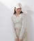 〈a／mie〉ビッグカラーリブニット　　26SS