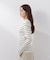 〈a／mie〉ビッグカラーリブニット　　26SS