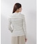 〈a／mie〉ビッグカラーリブニット　　26SS