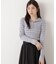 〈a／mie〉ビッグカラーリブニット　　26SS