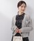 ラメ透かしニットジャケット　26SS