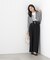 ＜明日香さんコラボ＞ベルト付き美脚ワイドパンツ 26SS