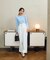 ＜明日香さんコラボ＞ベルト付き美脚ワイドパンツ 26SS