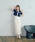 ＜今村朱里さんコラボ＞アシメタックナロースカート 26SS