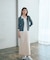 ＜今村朱里さんコラボ＞アシメタックナロースカート 26SS