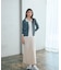 ＜今村朱里さんコラボ＞アシメタックナロースカート 26SS