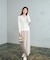 ＜今村朱里さんコラボ＞アシメタックナロースカート 26SS