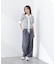 ＜ウォッシャブル＞ベルト付きタックワイドパンツ　26SS