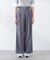 ＜ウォッシャブル＞ベルト付きタックワイドパンツ　26SS