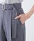 ＜ウォッシャブル＞ベルト付きタックワイドパンツ　26SS