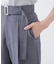 ＜ウォッシャブル＞ベルト付きタックワイドパンツ　26SS