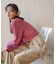 ＜ウォッシャブル＞ベルト付きタックワイドパンツ　26SS