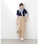 ＜ウォッシャブル＞ベルト付きタックワイドパンツ　26SS
