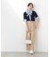 ＜ウォッシャブル＞ベルト付きタックワイドパンツ　26SS