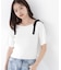 ＜ウォッシャブル／UV＞肩リボンオフショルニット　26SS