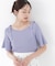 ＜ウォッシャブル／UV＞肩リボンオフショルニット　26SS