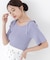 ＜ウォッシャブル／UV＞肩リボンオフショルニット　26SS