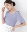 ＜ウォッシャブル／UV＞肩リボンオフショルニット　26SS