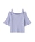 ＜ウォッシャブル／UV＞肩リボンオフショルニット　26SS