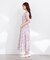 2wayスリーブ花柄シャーリングワンピース 26SS