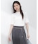 部分シアー半袖ニット 26SS