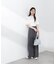 部分シアー半袖ニット 26SS