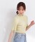 部分シアー半袖ニット 26SS