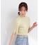 部分シアー半袖ニット 26SS