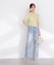 部分シアー半袖ニット 26SS