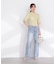 部分シアー半袖ニット 26SS