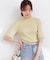 部分シアー半袖ニット 26SS