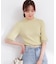部分シアー半袖ニット 26SS
