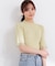 部分シアー半袖ニット 26SS