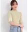 部分シアー半袖ニット 26SS