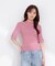 部分シアー半袖ニット 26SS