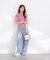 部分シアー半袖ニット 26SS