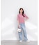 部分シアー半袖ニット 26SS