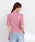 部分シアー半袖ニット 26SS