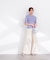 部分シアー半袖ニット 26SS