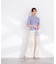 部分シアー半袖ニット 26SS
