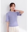 部分シアー半袖ニット 26SS