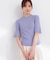 部分シアー半袖ニット 26SS