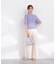 部分シアー半袖ニット 26SS