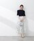 部分シアー半袖ニット 26SS