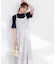 部分シアー半袖ニット 26SS